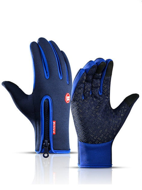 Winter Waterproof Sports Gloves With Fleece for Touch Screen Riding Motorcycle Sliding