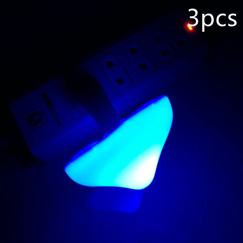 LED Night Light Mushroom Wall Socket Lamp Plug