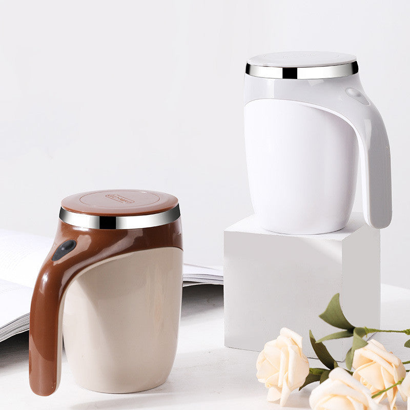 Automatic Stirring Cup Coffee Cup High Value Electric Stirring Cup Lazy Milkshake Rotating Magnetic Water Cup Rechargeable Model