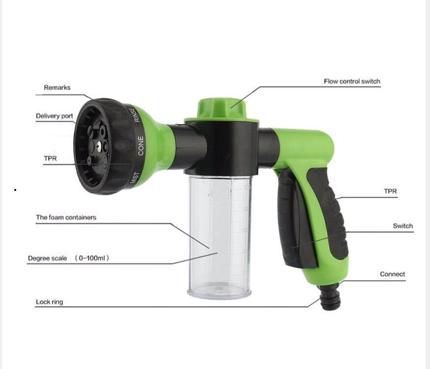 Foam Spray Gun High Pressure Automotive Household Cleaner