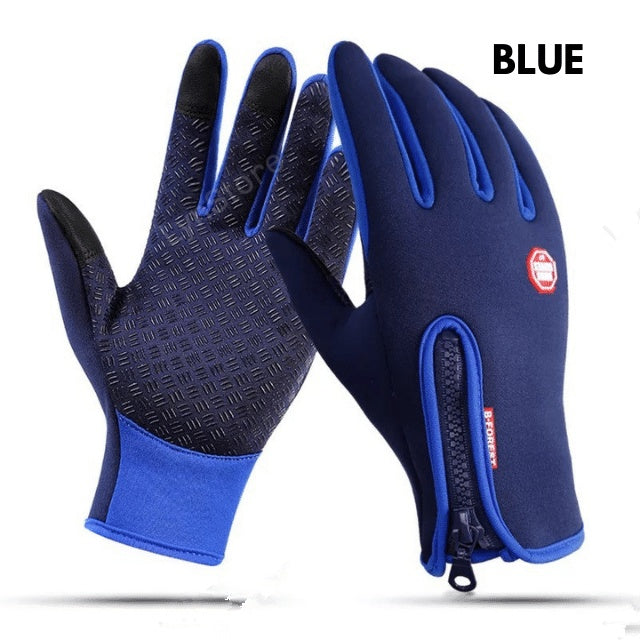 Winter Waterproof Sports Gloves With Fleece for Touch Screen Riding Motorcycle Sliding