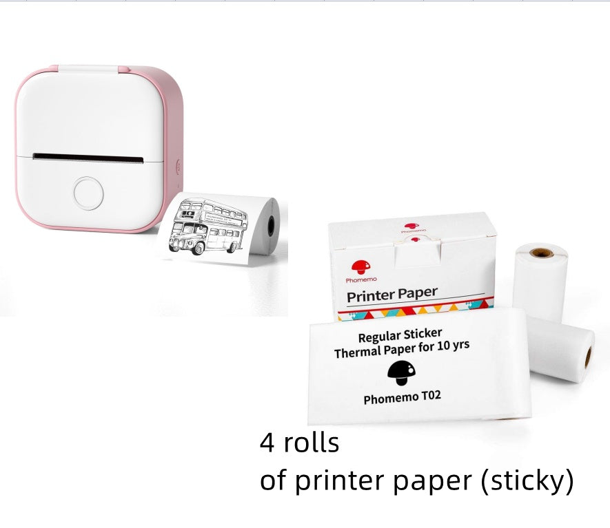 Portable Mini Thermal Label Bluetooth-compatible Mini Label Printer