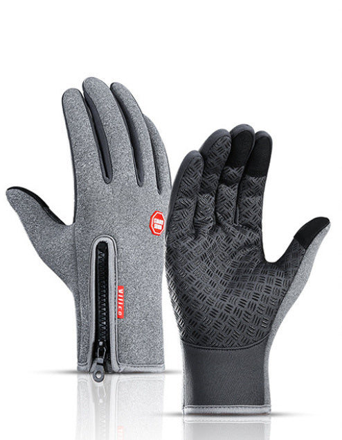 Winter Waterproof Sports Gloves With Fleece for Touch Screen Riding Motorcycle Sliding