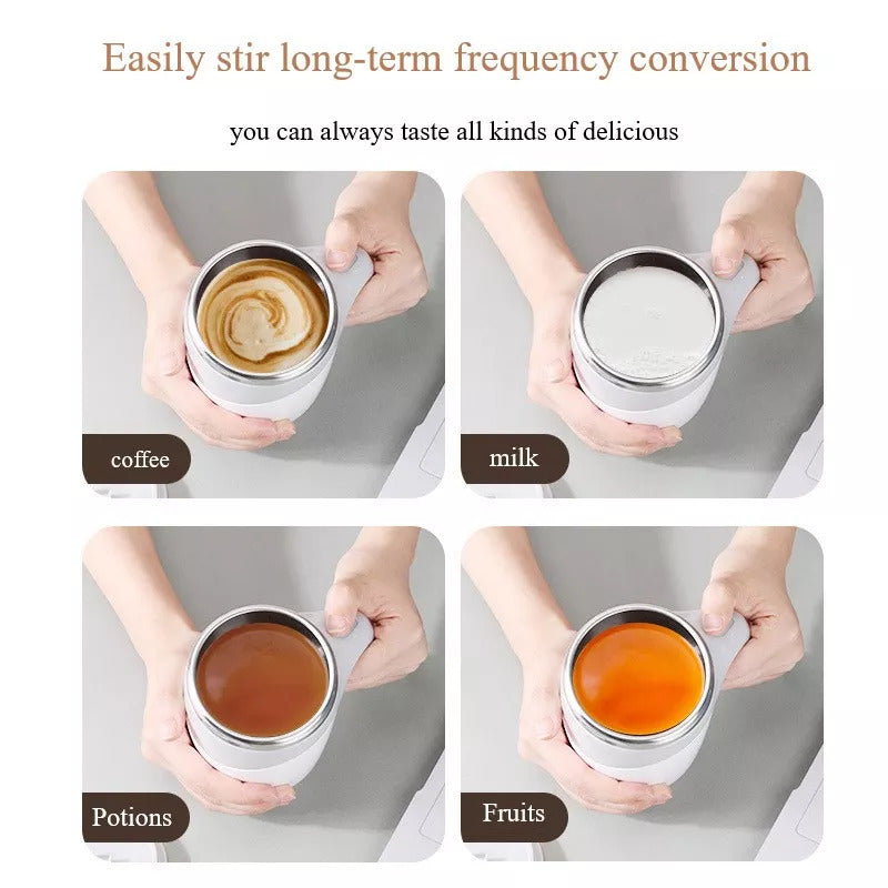 Automatic Stirring Cup Coffee Cup High Value Electric Stirring Cup Lazy Milkshake Rotating Magnetic Water Cup Rechargeable Model