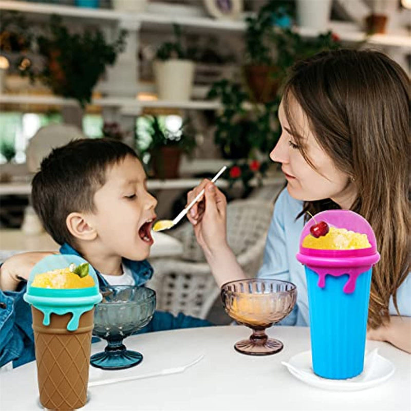 Slushy Cup Summer Squeeze Homemade Juice Water Bottle Quick-Frozen Smoothie Sand Cup