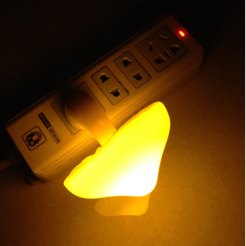 LED Night Light Mushroom Wall Socket Lamp Plug