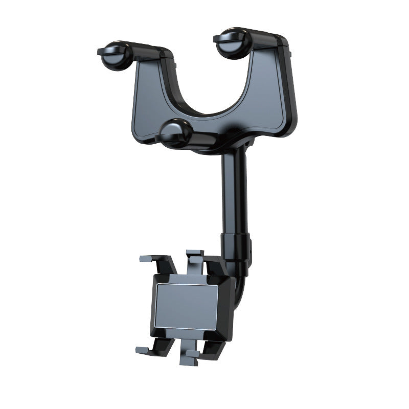 Rearview Mirror Phone Holder For Cars Multifunctional 360 Rear View Mirror