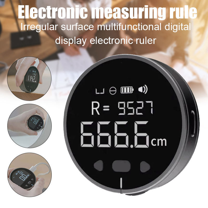 Distance Measuring Instrument Electronic Measuring Ruler Tape Measure with High Definition Digital LCD High Precision Electron Tool