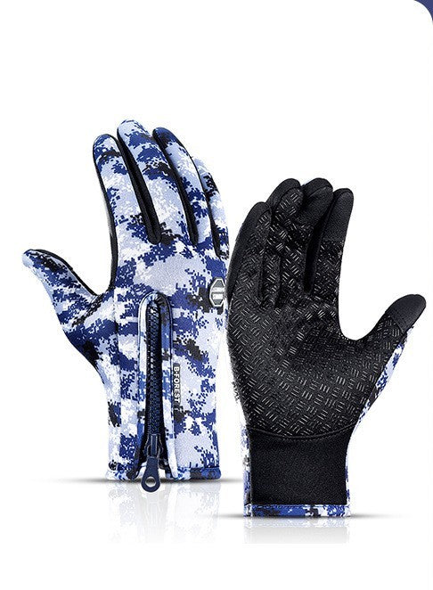Winter Waterproof Sports Gloves With Fleece for Touch Screen Riding Motorcycle Sliding