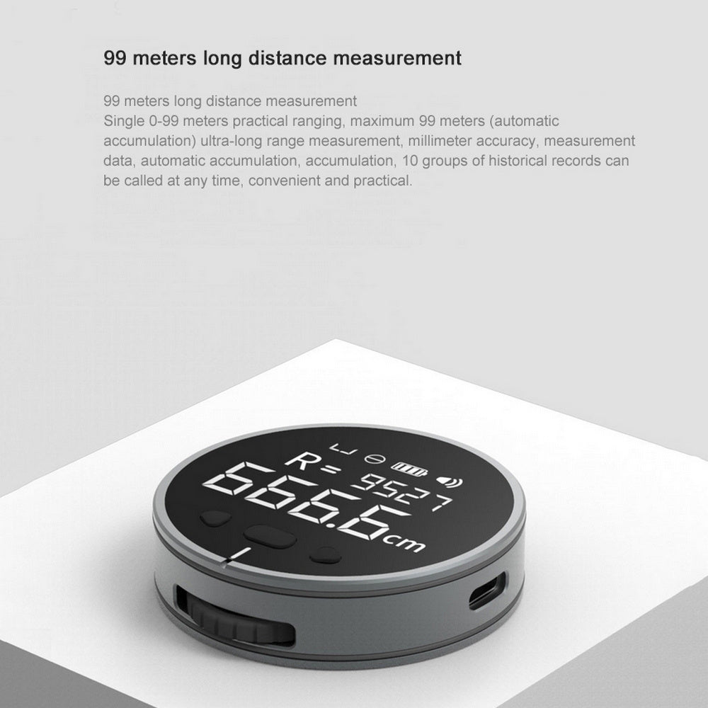 Distance Measuring Instrument Electronic Measuring Ruler Tape Measure with High Definition Digital LCD High Precision Electron Tool