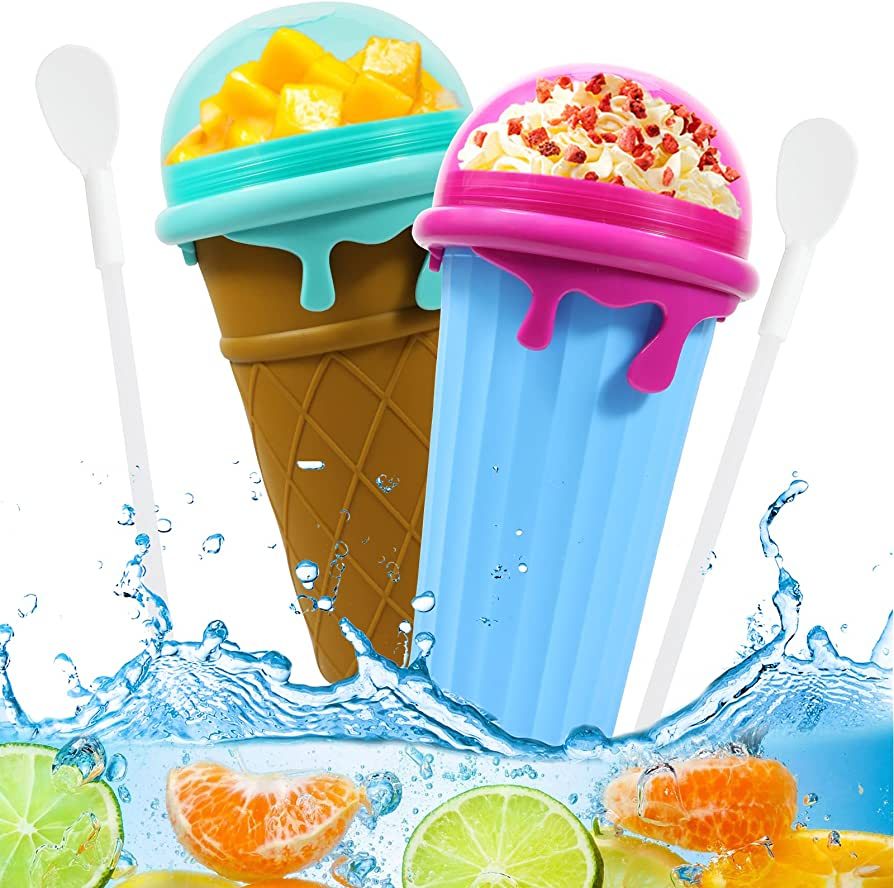 Slushy Cup Summer Squeeze Homemade Juice Water Bottle Quick-Frozen Smoothie Sand Cup