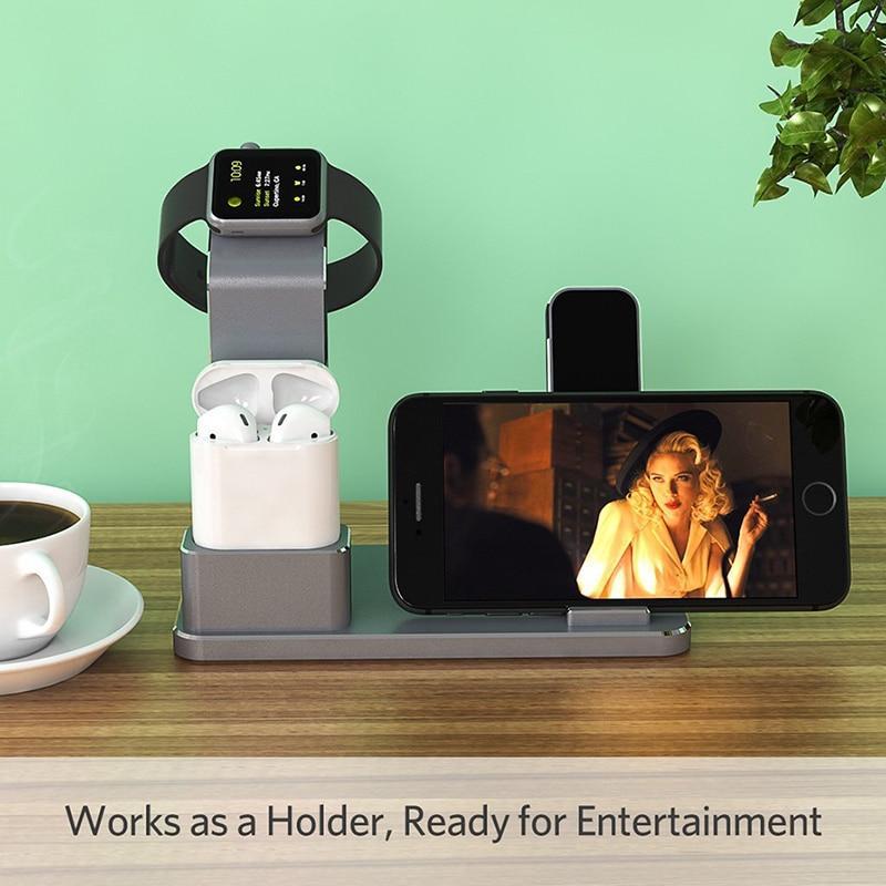 4 IN 1 iPhone Android Samsung Airpod Apple Watch Charging Dock Wireless Charging