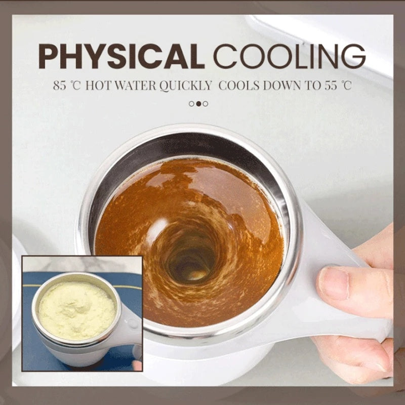Automatic Stirring Cup Coffee Cup High Value Electric Stirring Cup Lazy Milkshake Rotating Magnetic Water Cup Rechargeable Model