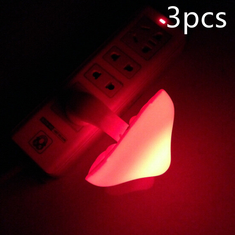 LED Night Light Mushroom Wall Socket Lamp Plug