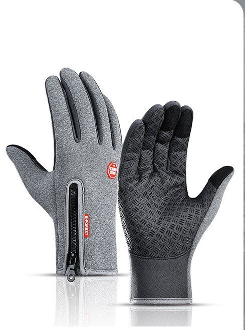 Winter Waterproof Sports Gloves With Fleece for Touch Screen Riding Motorcycle Sliding