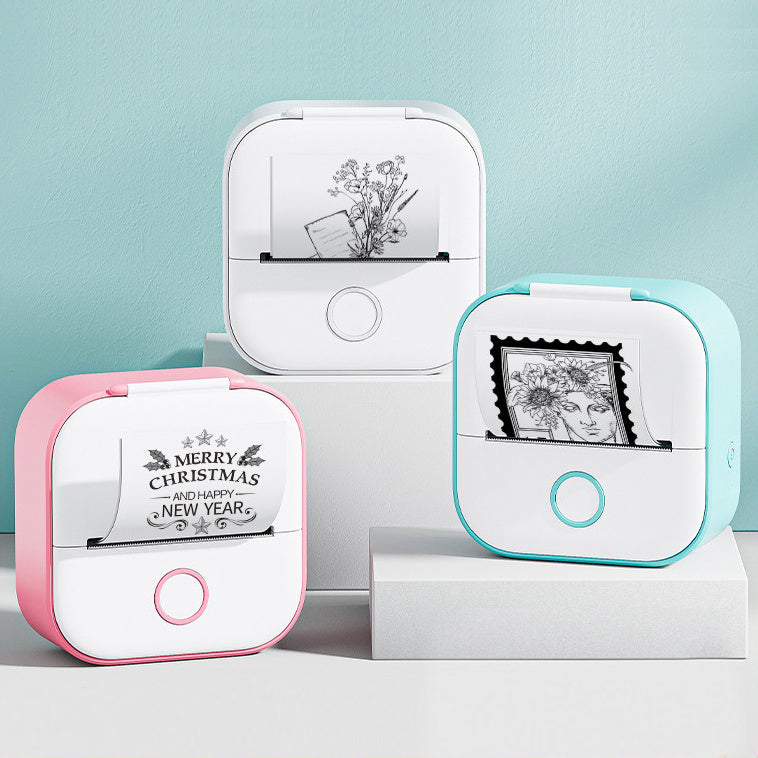 Portable Mini Thermal Label Bluetooth-compatible Mini Label Printer