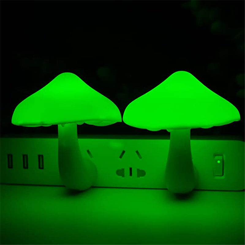 LED Night Light Mushroom Wall Socket Lamp Plug