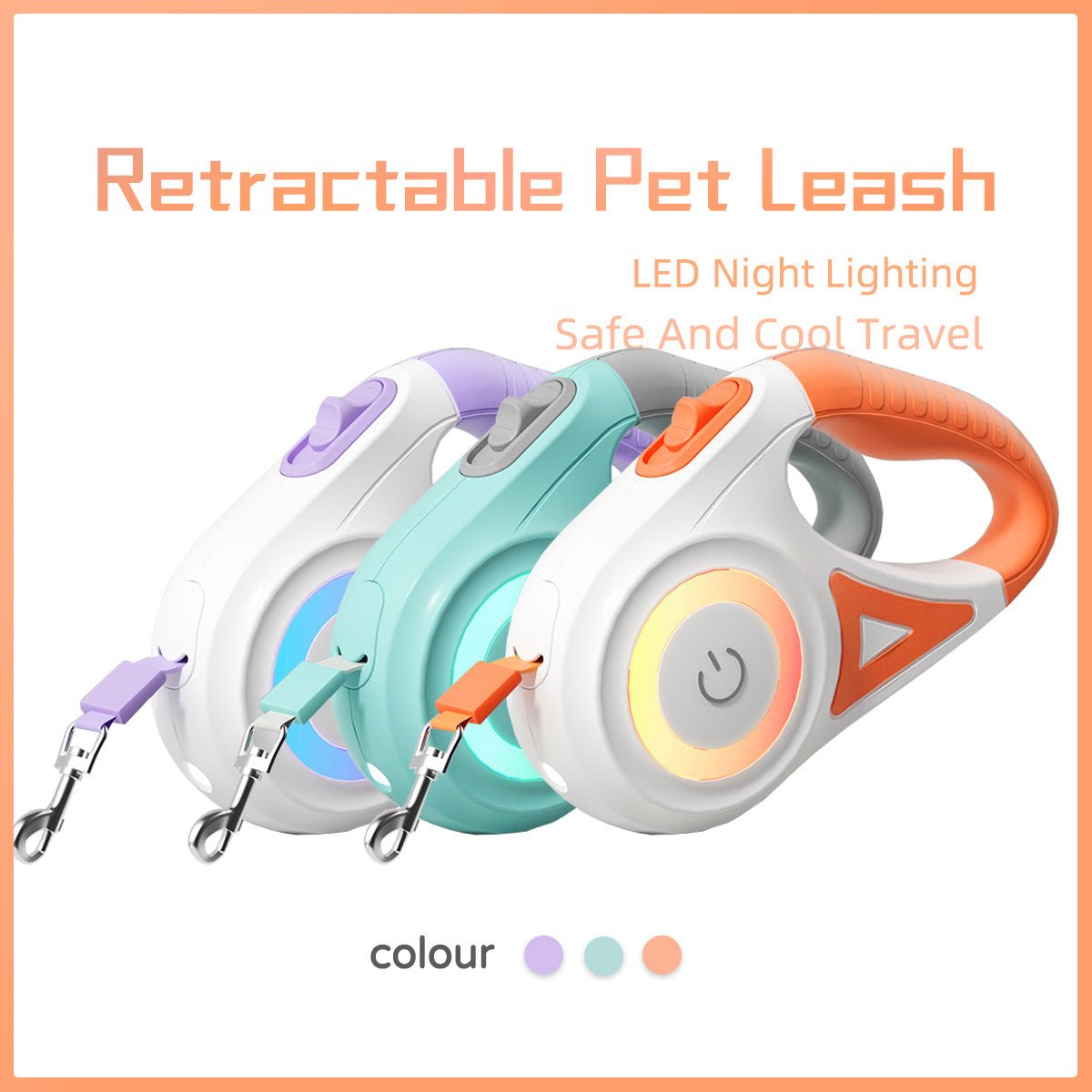 Dog Leash Retractable Automatic Pet Dog Cat Traction Rope