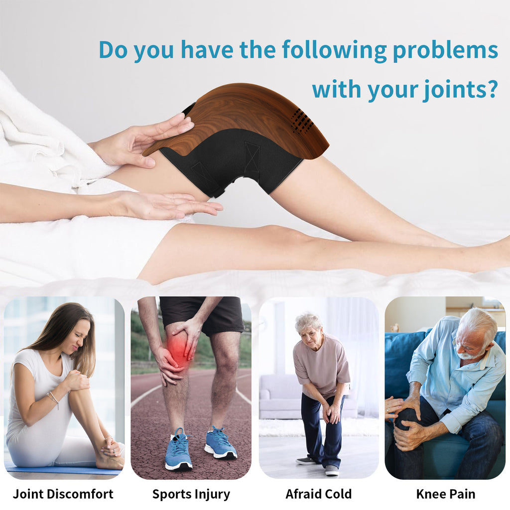 Intelligent Home Use Electric Heating Knee Massager Rechargeable Pain Relief Infrared Laser Vibration