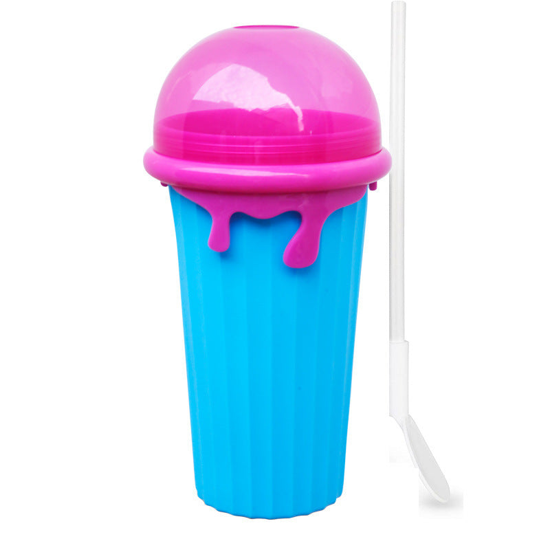 Slushy Cup Summer Squeeze Homemade Juice Water Bottle Quick-Frozen Smoothie Sand Cup