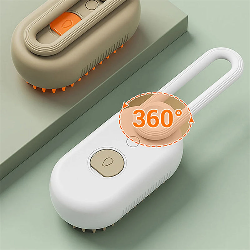 Cat Steam Brush Steamy Dog Brush 3 In 1 Electric Spray Pet Grooming Comb Hair Removal