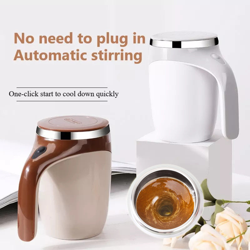 Automatic Stirring Cup Coffee Cup High Value Electric Stirring Cup Lazy Milkshake Rotating Magnetic Water Cup Rechargeable Model