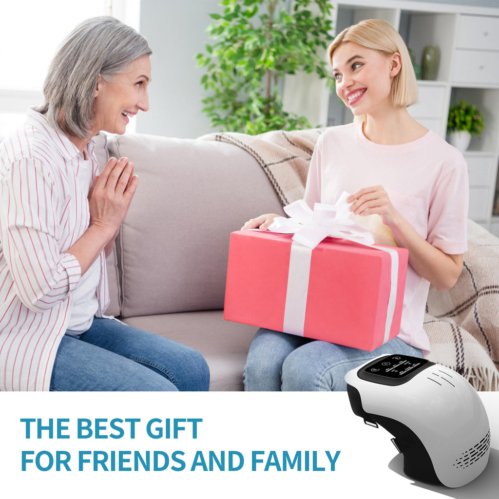 Intelligent Home Use Electric Heating Knee Massager Rechargeable Pain Relief Infrared Laser Vibration