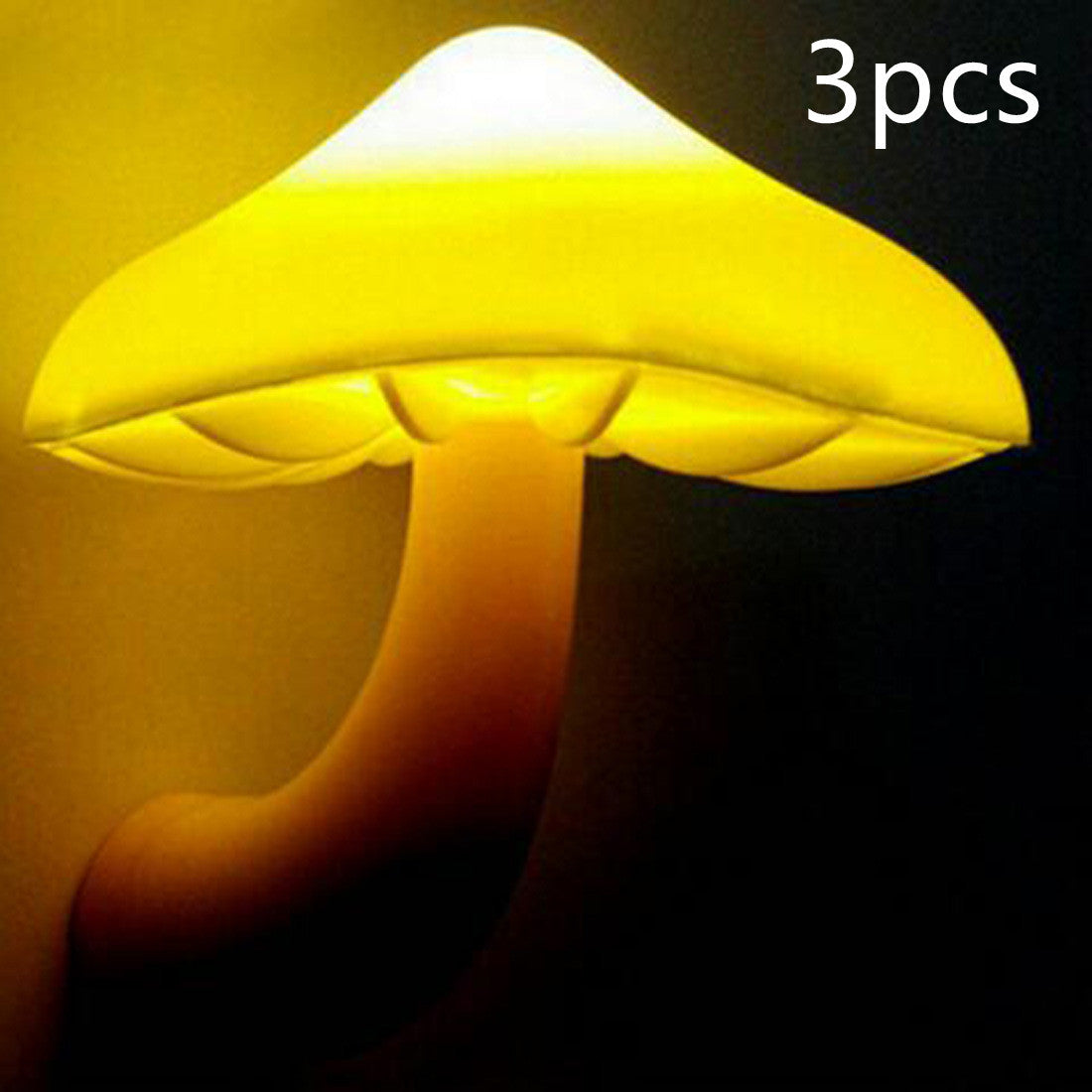 LED Night Light Mushroom Wall Socket Lamp Plug