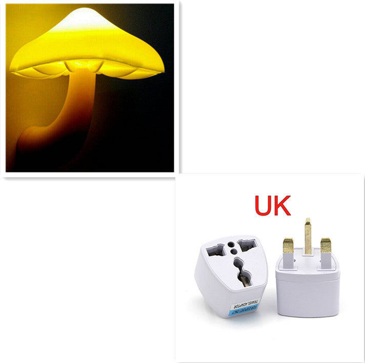 LED Night Light Mushroom Wall Socket Lamp Plug